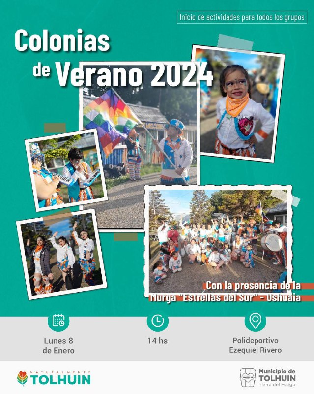 Inician las colonias de verano 2024 en Tolhuin