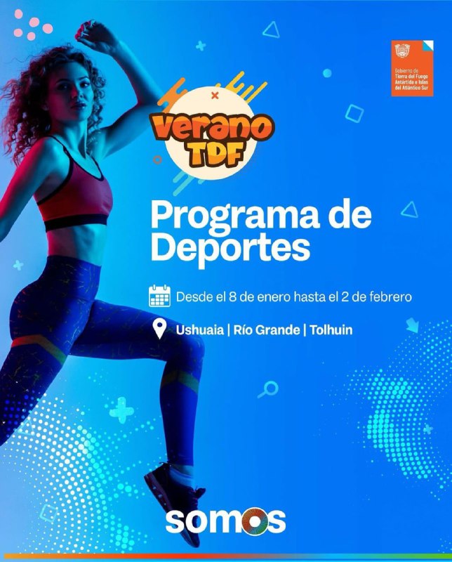 VERANO TDF: desde el lunes 8 habrá propuestas deportivas en las tres ciudades de la provincia