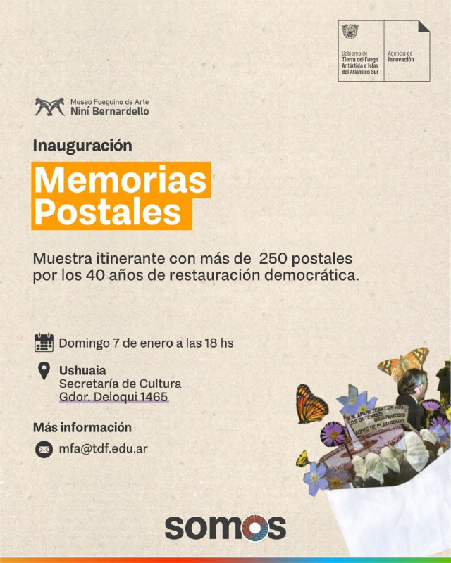 Este domingo se inaugura la muestra itinerante   “Memorias Postales” por los 40 años de restauración democrática