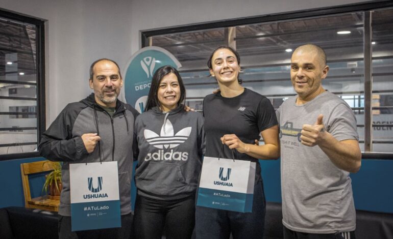 El instituto municipal de deportes de Ushuaia reconoció a la atleta Renata Godoy 