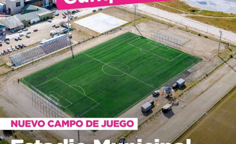 La municipalidad de Ushuaia inaugura el nuevo campo de juego del estadio “Hugo Lumbreras”