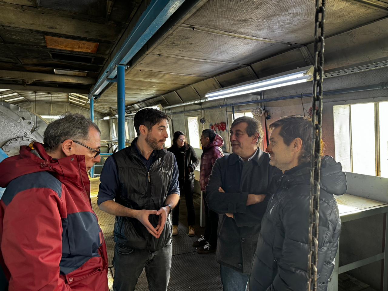 Sciurano recorrió instalaciones de la Cooperativa Eléctrica de Río Grande