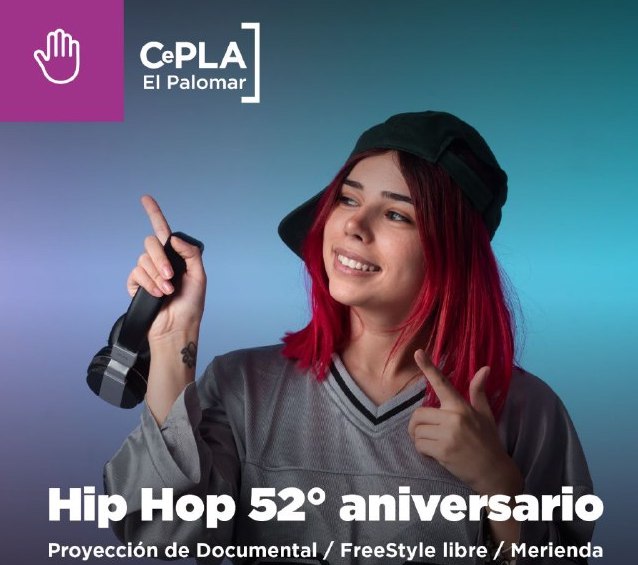 La municipalidad de Ushuaia invita a celebrar el 52° aniversario del hip hop en el CEPLA el palomar